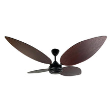 Load image into Gallery viewer, Solent High Breeze 100 4 Blade Ceiling Fan 1500mm - Mahogany Tear Drop
