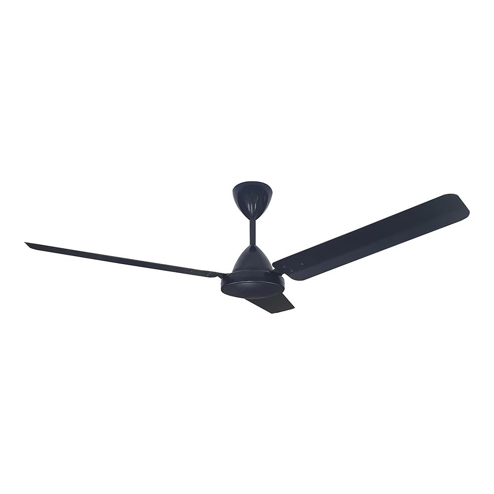 Solent Whirlwind 3 Blade Ceiling Fan 1200mm - Black