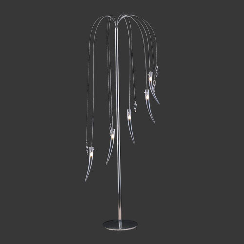 K. Light Tusk Glass Floor Lamp