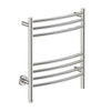Bathroom Butler Natural 7 Bar Curved PTS Heated Towel Rail 500mm