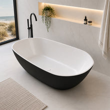 Load image into Gallery viewer, Two Tone Stone Octavo Freestanding Bath
