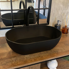 Load image into Gallery viewer, Two Tone Stone Octavo Countertop Vanity Basin
