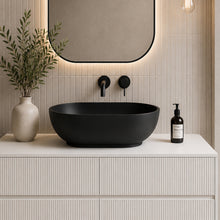 Load image into Gallery viewer, Two Tone Stone Ovale Countertop Vanity Basin
