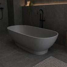 Load image into Gallery viewer, Two Tone Stone Ovale Freestanding Bath
