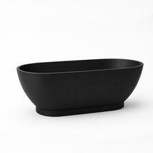 Load image into Gallery viewer, Two Tone Stone Ovale Freestanding Bath
