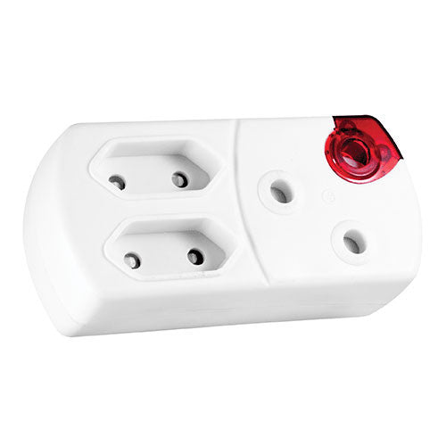 Crabtree Domestic Plug-in Adaptor RSA + 2 x Euro