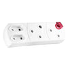 Crabtree Domestic Plug in Adaptor 2 RSA 2 Europlug