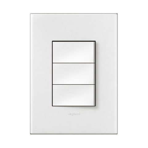Legrand Arteor 3 Lever Switch with Dimmer 4 x 2