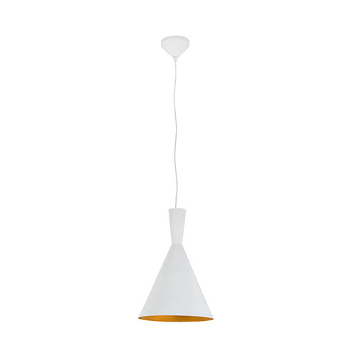 Industria 1 Light Pendant - Tri-White and Gold