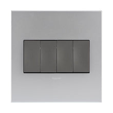 Load image into Gallery viewer, Legrand Arteor 4 Lever 1-Way Light Switch 4 x 4
