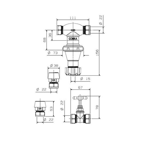 Cobra Masterflow 2 Pressure Control Valve Pack 400kPa (FPC3M204