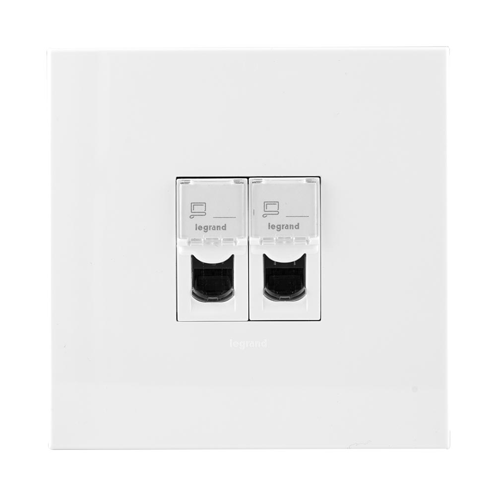 Legrand Arteor Double Network Socket  4 x 4