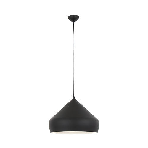 Bright Star Matt Black Aluminium 1 Light Pendant