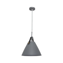 Load image into Gallery viewer, Metal Pendant + Leather Strap

