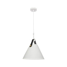 Load image into Gallery viewer, Metal Pendant + Leather Strap
