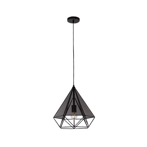 Bright Star Metal Cord & Mesh Pendant Light