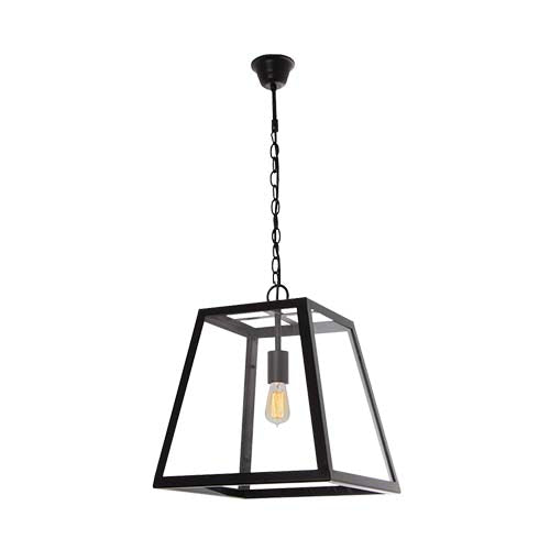 Bright Star Metal Pendant with Clear Glass