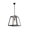 Bright Star Metal Pendant with Clear Glass