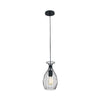 Bright Star Ribbed Metal Pendant