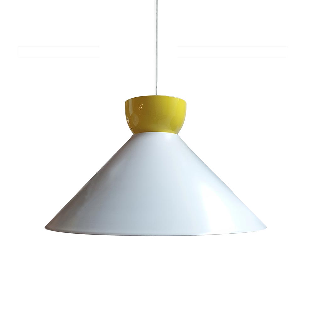 Wire World Pablo White Spun Metal Pendant