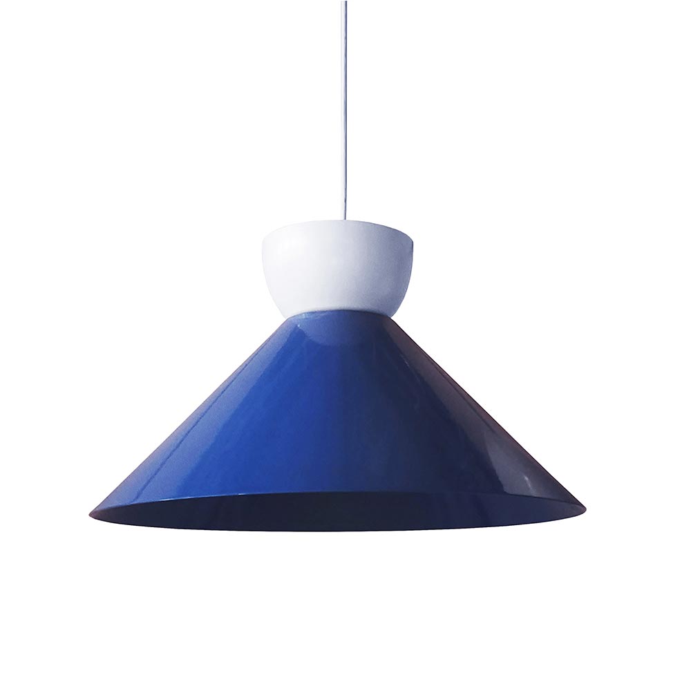 Pablo Blue Spun Metal Pendant
