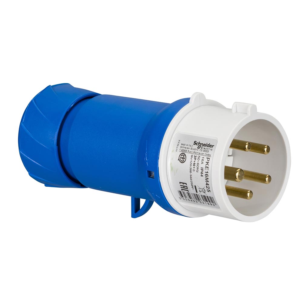 Schneider Electric Pratika 5 Pin Industrial Plug Splashproof