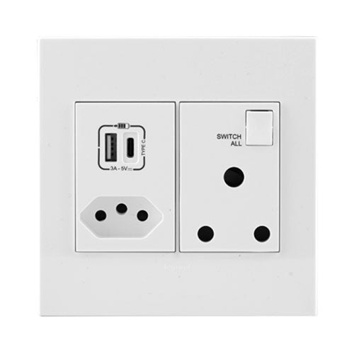 Legrand Arteor USB Combo Socket 4 x 4
