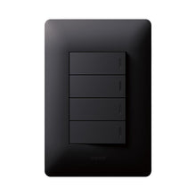 Load image into Gallery viewer, Legrand Ysalis 4 Lever 1-Way Light Switch 4 x 2
