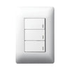 Legrand Ysalis 3 Lever Switch with Dimmer 4x2