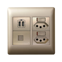 Load image into Gallery viewer, Legrand Ysalis Network Slimline USB Type-A Combo Socket 4 x 4
