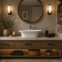 Load image into Gallery viewer, Two Tone Stone Primis Countertop Vanity Basin
