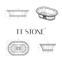 Load image into Gallery viewer, Two Tone Stone Primis Countertop Vanity Basin
