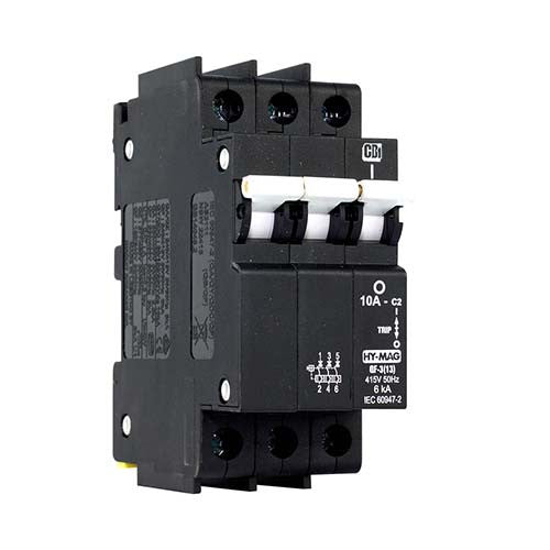 CBi Dual Mount Circuit Breaker C1 3 Pole 6kA - QF-3(13)