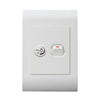 Lesco Pipelli 1 Lever 1 Way Light Switch & Rotary Dimmer 2 x 4
