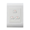 Lesco Pipelli 3 Lever 2 Way Light Switch 2 x 4