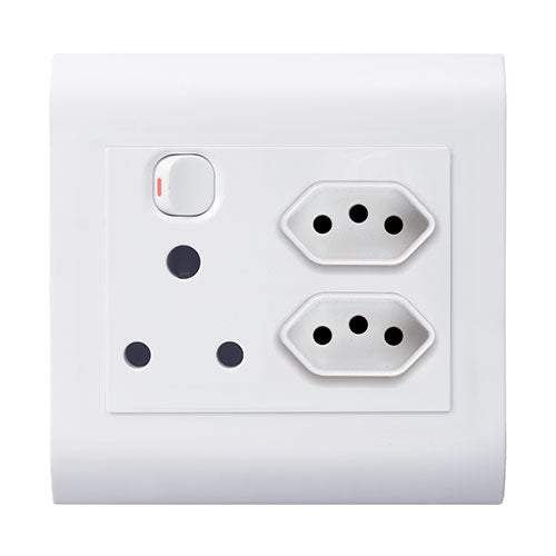 Lesco Pipelli RSA Slimline Combo Socket 4 x 4