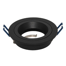 PioLED AB828 Anti Glare Fixed Aluminium Downlight - Black