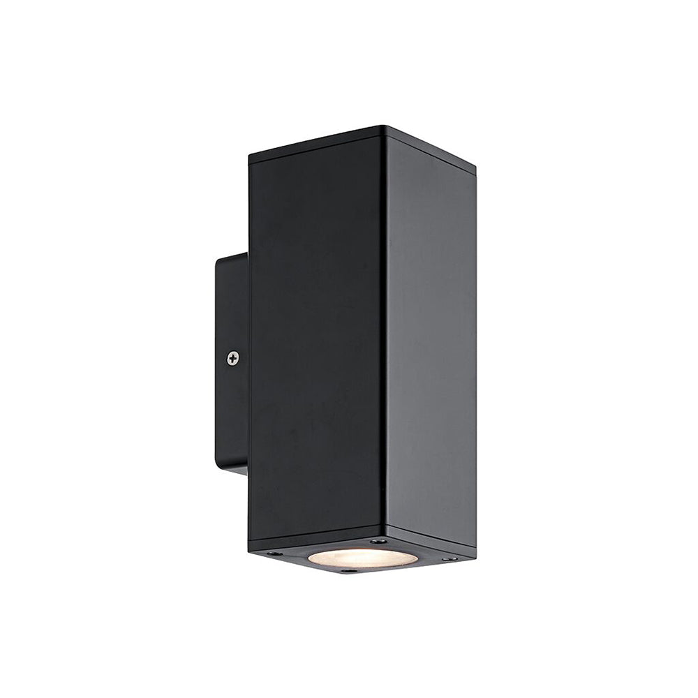 PioLED Sylo Up & Down Square Wall Light - Matt Black