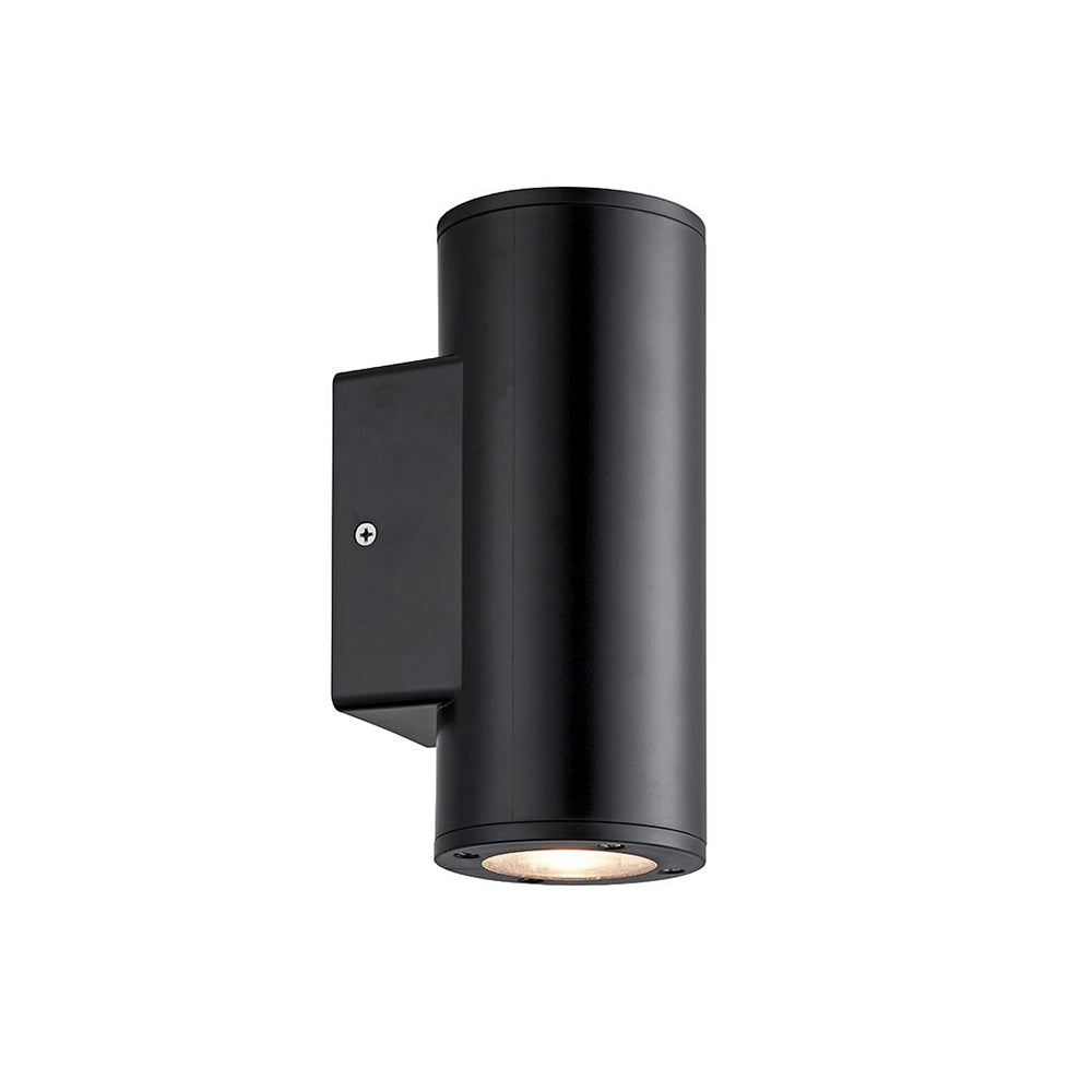 PioLED Sylo Up & Down Round Wall Light - Matt Black