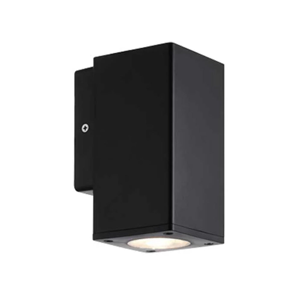 PioLED Sylo Down Square Wall Light - Matt Black