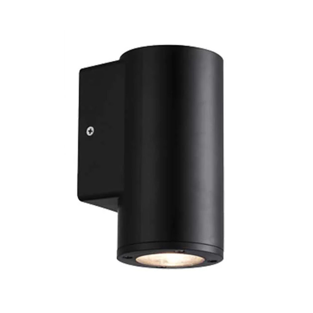 PioLED Sylo Down Round Wall Light - Matt Black