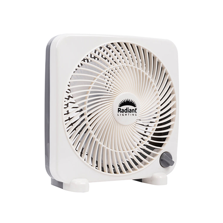 Radiant Eco Box Fan 30W - White / Grey