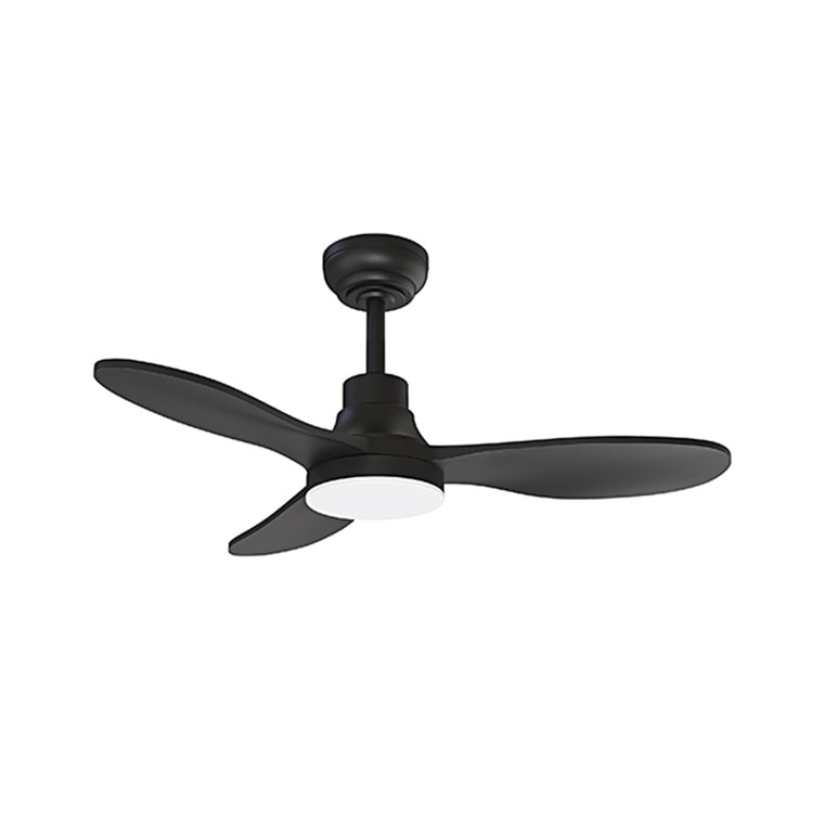 Radiant Reign 3 Blade Ceiling Fan with Light & Remote 915mm - Black