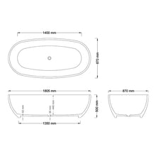 Load image into Gallery viewer, Crystallite Stone Rhea 1.8 Bath
