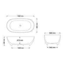 Load image into Gallery viewer, Crystallite Stone Rhea 1.6 Bath
