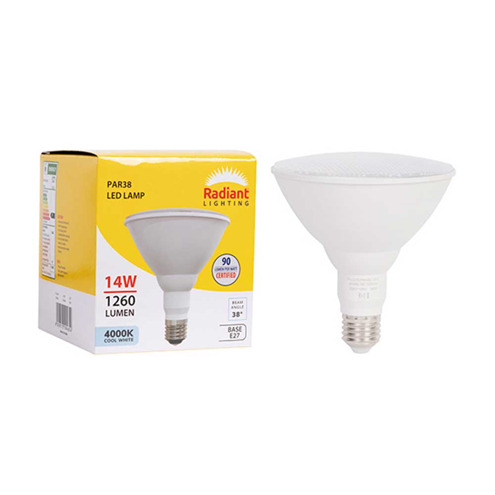 Radiant LED Lamp PAR38 14W E27 4000K