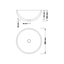 Load image into Gallery viewer, Crystallite Stone Round Basin Large
