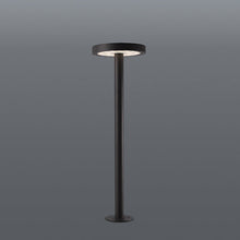 Load image into Gallery viewer, Spazio Rondo Solar 2.2W 255lm Warm White Bollard Light - Black
