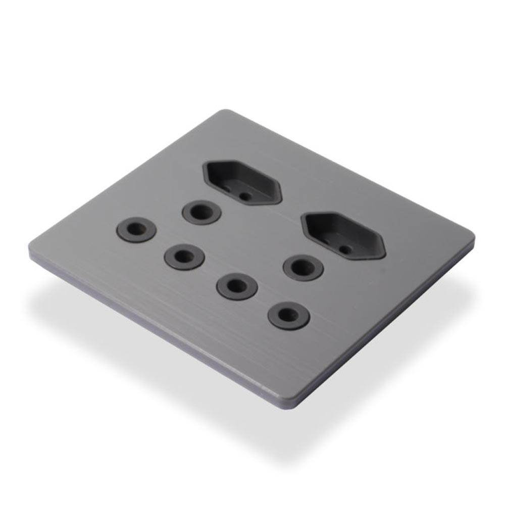 Lumen8 Raw Double RSA & Double Slimline Unswitched 4 x 4 - Deep Grey