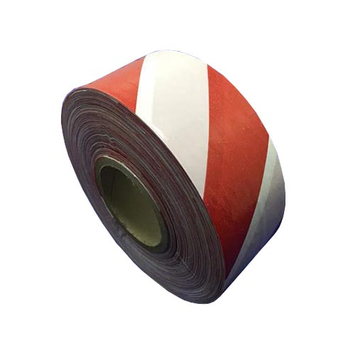 MATelec Barrier Tape Red-White 75mm x 500m